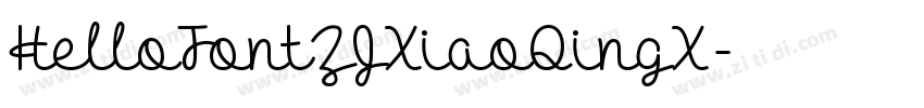 HelloFontZJXiaoQingX字体转换