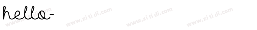 hello字体转换