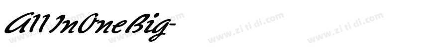 A11InOneBig字体转换