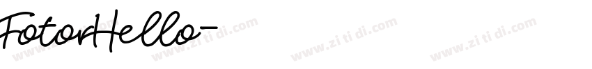 FotorHello字体转换