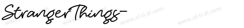 StrangerThings字体转换