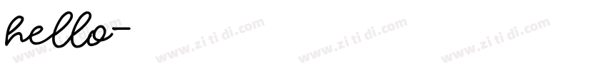 hello字体转换