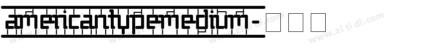 americantypemedium字体转换