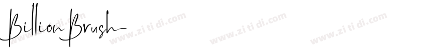 BillionBrush字体转换
