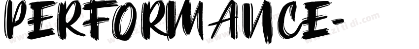 PERFORMANCE字体转换