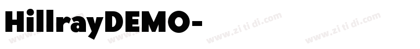 HillrayDEMO字体转换