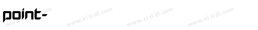 point字体转换