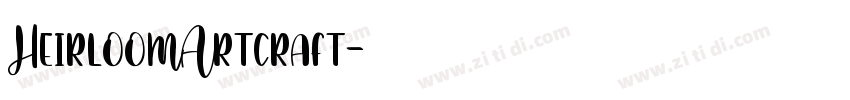 HeirloomArtcraft字体转换