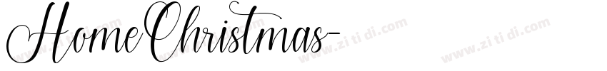 HomeChristmas字体转换