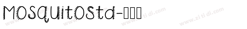 MosquitoStd字体转换