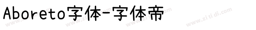 Aboreto字体字体转换