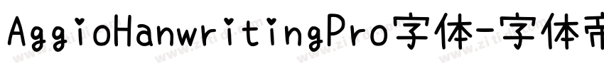 AggioHanwritingPro字体字体转换
