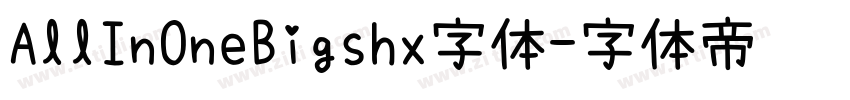 AllInOneBigshx字体字体转换