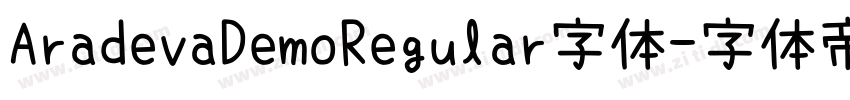 AradevaDemoRegular字体字体转换
