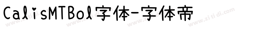CalisMTBol字体字体转换
