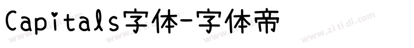Capitals字体字体转换