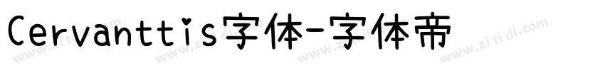 Cervanttis字体字体转换