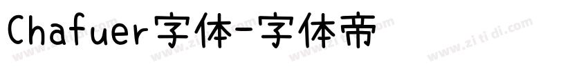 Chafuer字体字体转换