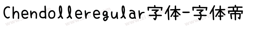 Chendolleregular字体字体转换