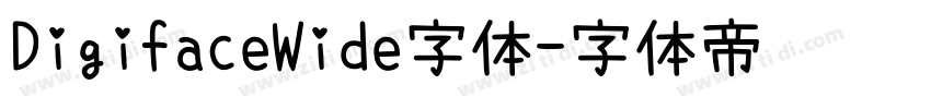 DigifaceWide字体字体转换