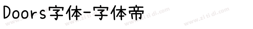 Doors字体字体转换