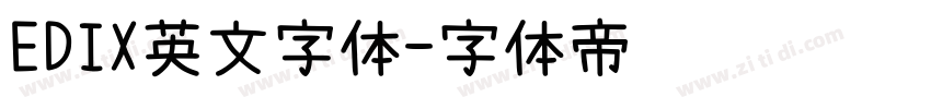 EDIX英文字体字体转换