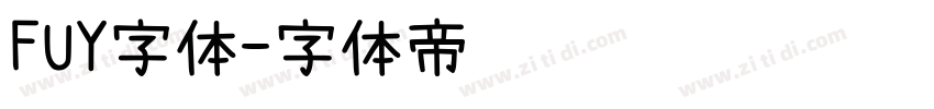 FUY字体字体转换