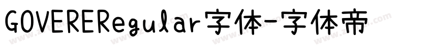 GOVERERegular字体字体转换