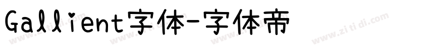 Gallient字体字体转换