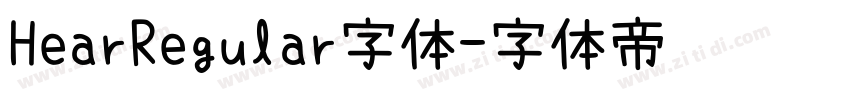 HearRegular字体字体转换