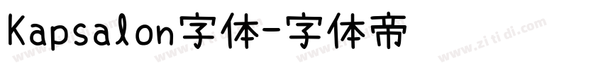 Kapsalon字体字体转换