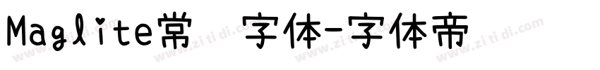 Maglite常规字体字体转换