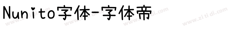 Nunito字体字体转换