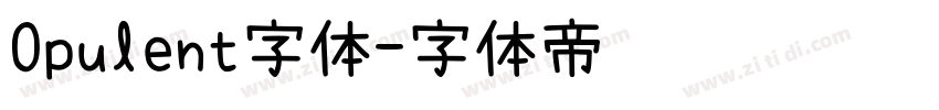 Opulent字体字体转换