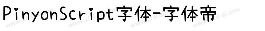 PinyonScript字体字体转换