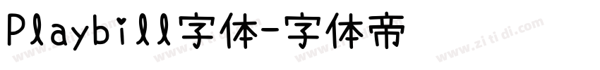 Playbill字体字体转换