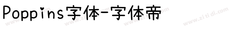 Poppins字体字体转换