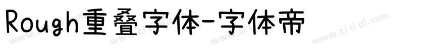 Rough重叠字体字体转换