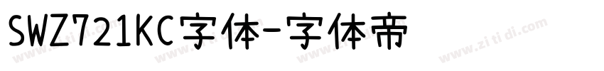 SWZ721KC字体字体转换