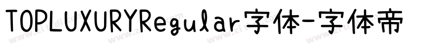 TOPLUXURYRegular字体字体转换