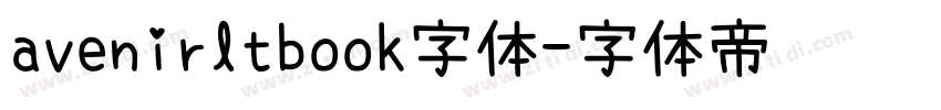 avenirltbook字体字体转换