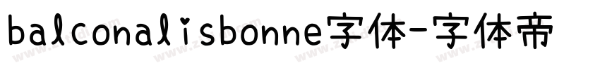 balconalisbonne字体字体转换
