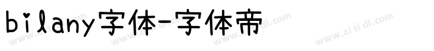 bilany字体字体转换