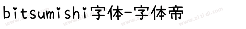 bitsumishi字体字体转换