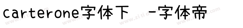 carterone字体下载字体转换