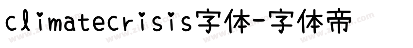 climatecrisis字体字体转换
