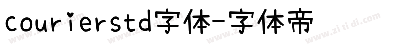 courierstd字体字体转换