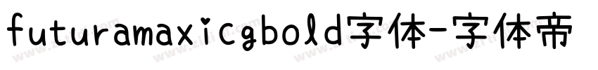 futuramaxicgbold字体字体转换