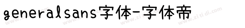 generalsans字体字体转换