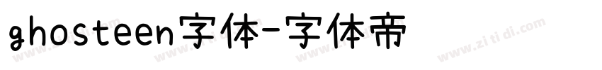 ghosteen字体字体转换